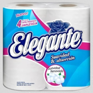 Papel Higiénico Elegante x 30mts h/s de 4u