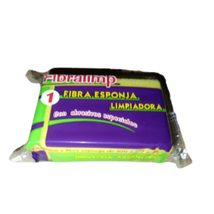 Esponja con abrasivo Fibralimp
