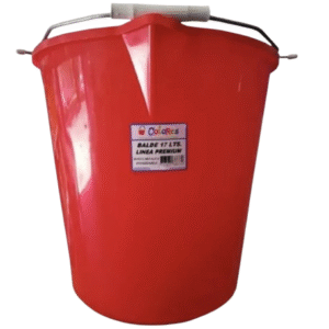BALDE PLASTICO 17LTS MANIJA METALICA LINEA COLORES